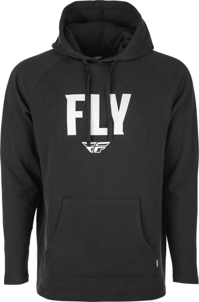 FLY RACING Weekender Pullover Hoodie Black/White 2X - Comfortable Fleece