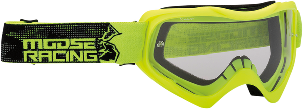 MOOSE RACING Qualifier Goggles - Agroid - Hi-Viz - Clear 2601-2656