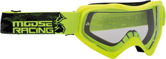 MOOSE RACING Qualifier Goggles - Agroid - Hi-Viz - Clear 2601-2656