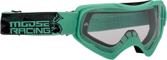 MOOSE RACING Qualifier Goggles - Agroid - Mint - Clear 2601-2657