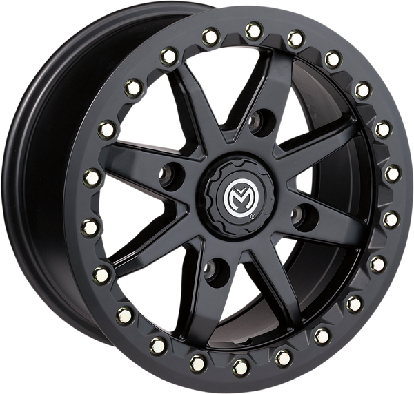 MOOSE UTILITY 544X Beadlock Wheel - Front/Rear - Black - 14x7 - 4/136 - 5+2