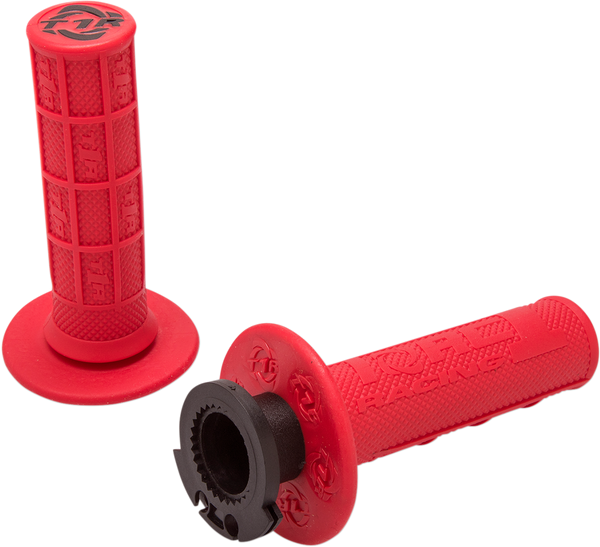 TORC1 Defy Lock-On Grips - 4-Stroke - Red - Part Number 3750-0402