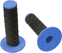 TORC1 Enduro Dual MX Grips - Black/Blue (Part No: 2000-0203)