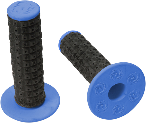 TORC1 Enduro Dual MX Grips - Black/Blue (Part No: 2000-0203)