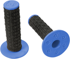 TORC1 Enduro Dual MX Grips - Black/Blue (Part No: 2000-0203)