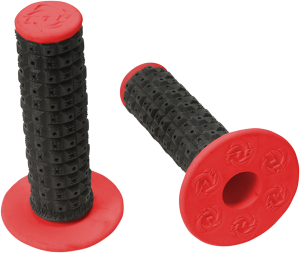 TORC1 Enduro Dual Grips - MX - Black/Red - Part Number 2000-0204