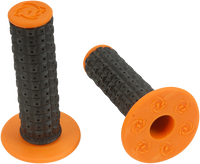 TORC1 Enduro Dual MX Grips - Black/Orange - Part Number 2000-0205