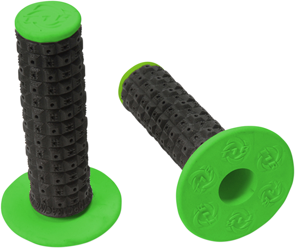 TORC1 Enduro Dual MX Grips - Black/Green 2000-0208