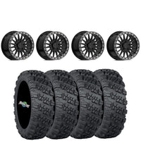 VALOR OFFROAD V06 GLOSS BLACK BEADLOCKS ON ITP VERSA CROSS