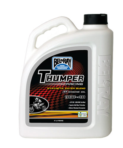 Bel-Ray Thumper Synthetic Ester Blend 4T Engine Oil 10W-40 4L - Part #99520-B4LW