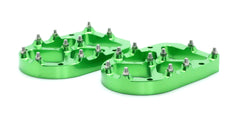 Pro Series Foot Peg Risers Green 13mm