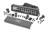 Rough Country | 12 Inch Black Series LED Light Bar | Dual Row | White DRL | 70912BD