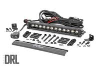 Rough Country | 12 Inch Black Series LED Light Bar | Single Row | Cool White DRL | 70712BLDRL