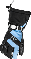 FLY RACING Highland Gloves Black/Blue MD - Waterproof and Insulated