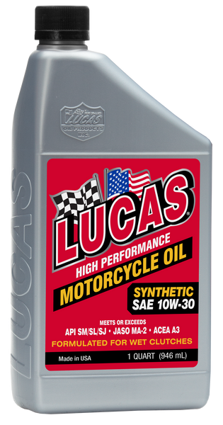 LUCAS Synthetic High Performance Oil 10W-30 1 Quart - Part Number 10708