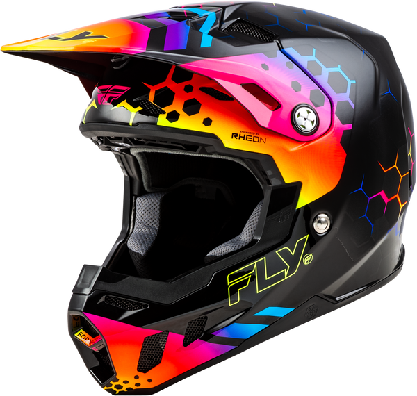 FLY RACING Tektonic Helmet Black/Sunset MD - Part No. 73-4332M