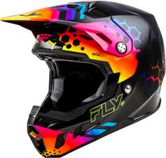 FLY RACING Tektonic Helmet Black/Sunset MD - Part No. 73-4332M