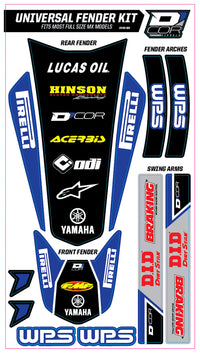 Trim Kit Blue Wps Universal For Full Size Motorcycles