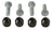 ALL BALLS 85-1037 Wheel Stud Kit - Complete Replacement Set