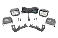 Rough Country | LED Ditch Light Kit | 3in OSRAM Pair | Wide | Chevy/GMC 1500 (14-18 & Classic) | 71056