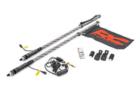 Rough Country | Whip Mount | Bed | 4' Multl-Color LED Whip Pair | Polaris General/Ranger 1000/Ranger XP 900/1000 | 93053