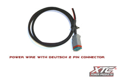 XTC Power Products DT-CABLE-18-2 2' 18 Ga. Power Wire with 2 Pin Deutsch Connector