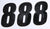 D-COR Number 8 Black 4" - Part Number 45-24-8 (3 Pack)