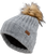 Fly Women's Snow Pom Beanie Heather Grey