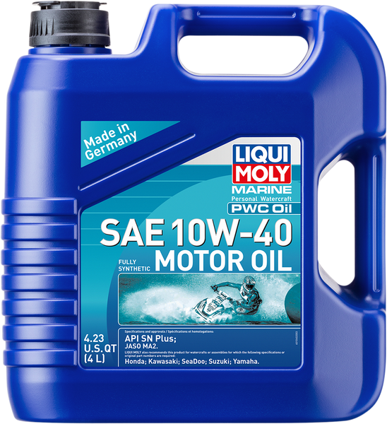 LIQUI MOLY Marine 4T Engine Oil - 10W-40 - 4L - Part No. 20530