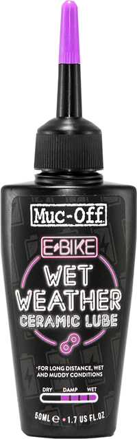 MUC-OFF USA E-Bike Chain Lube - Wet - 50 ml (Part Number: 1105US)