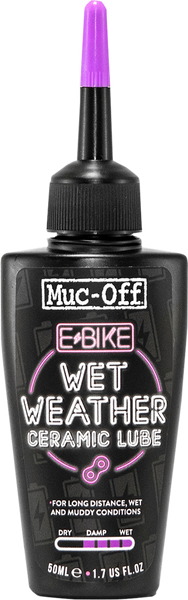 MUC-OFF USA E-Bike Chain Lube - Wet - 50 ml (Part Number: 1105US)