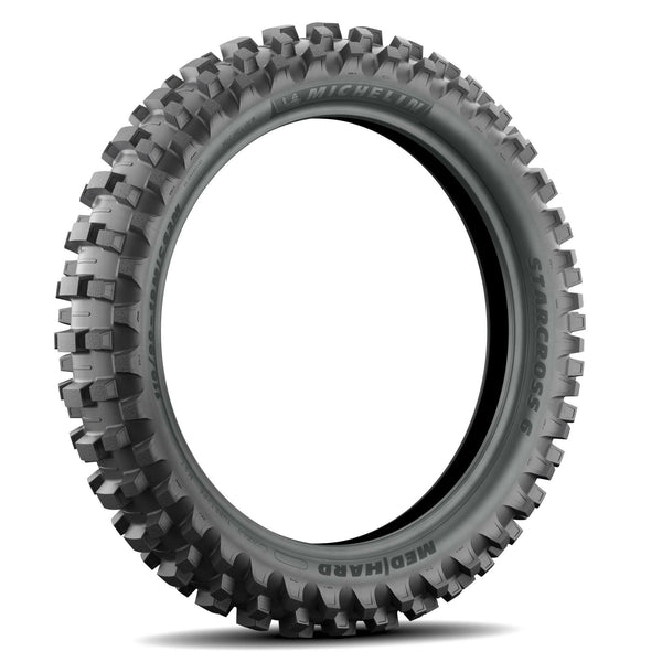 Michelin Starcross 6 Med Hard Rear Tire 110/100-18 64M Bias TT