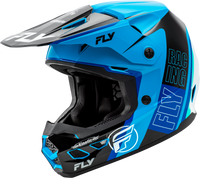 FLY RACING Kinetic Rally Helmet Blue/Black/White XS - A0030570XS