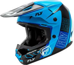 FLY RACING Kinetic Rally Helmet Blue/Black/White XS - A0030570XS