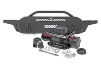 Rough Country | Front Bumper | High Clearance | 12000-Lb Pro Series Winch | Synthetic Rope Toyota Tacoma 4WD (16-23) | 10716