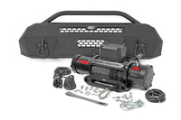 Rough Country | Front Bumper | Hybrid | 9500-Lb Pro Series Winch | Synthetic Rope | Toyota Tacoma (16-23) | 10714