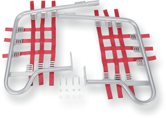 DG PERFORMANCE Nerf Bars for TRX400EX - Silver/Red 54-2115