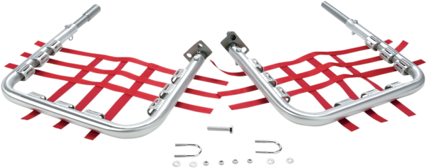 DG PERFORMANCE Nerf Bars - TRX250X - Natural/Red - Part 60-2110