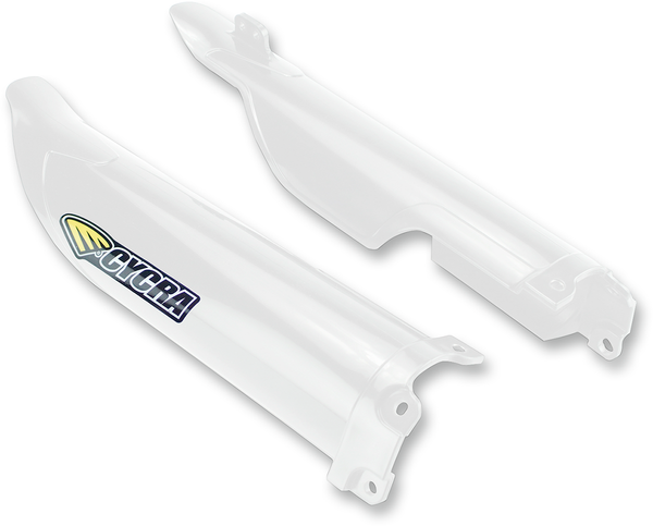 CYCRA Fork Guards - White 1CYC-6903-42 for Enhanced Protection