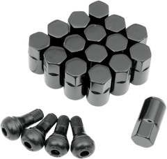 MOOSE UTILITY Lug Nut - 12 mm x 1.50 - Black - Tapered - 16 Pack SP300MO207B