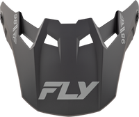 FLY RACING Formula Cc Objective Visor Matte Black/Grey Yl/Sm - Part 73-4352