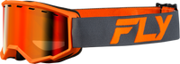 FLY RACING Yth Focus Snow Goggle Char/Org with Red Mirror/Amber Lens - FLB-24FY3