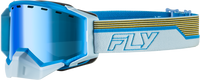 Zone Elite Sn Goggle Bl/Lt Gry W/Dark Blue Mir/Plrzd Amb Lens