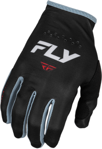 FLY RACING Youth Lite Gloves Black/White/Red - Part Number 377-710YS