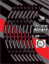 D-COR 40-80-200 Rim Decals 21" Honda Logo Front