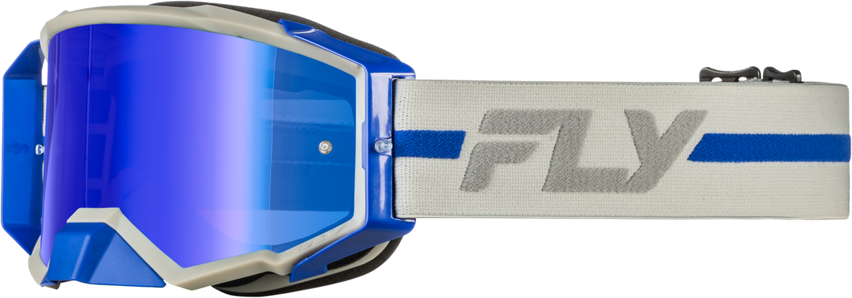 Zone Pro Goggle Grey/Blue W/ Blue Mirror/Smoke Lens