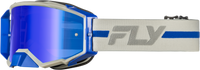 Zone Pro Goggle Grey/Blue W/ Blue Mirror/Smoke Lens