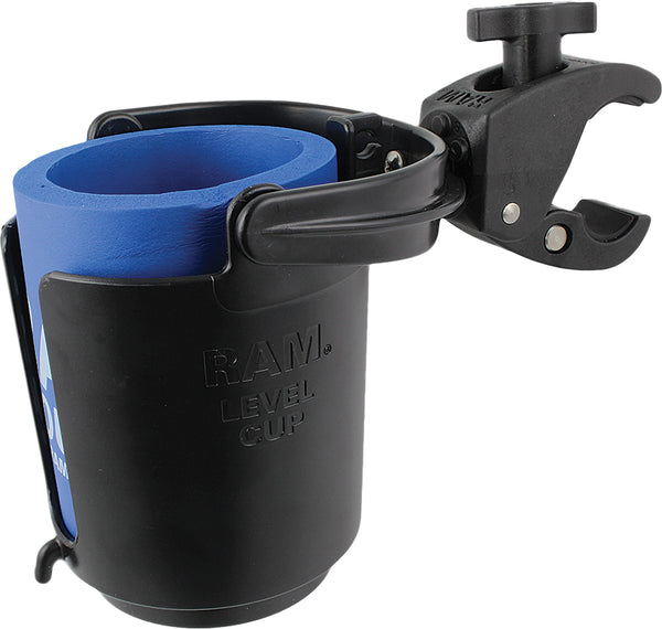 RAM Tough Claw Mount with Self Leveling Cup Holder - RAM-B-132-400