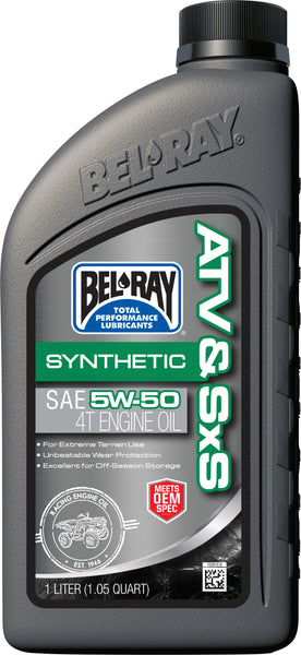 BEL-RAY Synthetic 4T Engine Oil 5W50 - Part No. 302664150160 (12/Case)