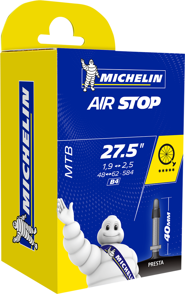 MICHELIN Air Stop Tube 1.9"-2.5" x 27.5" - Presta 40 mm - Part #16880